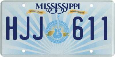 MS license plate HJJ611