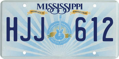 MS license plate HJJ612