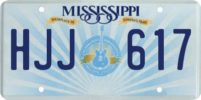 MS license plate HJJ617