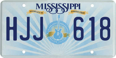 MS license plate HJJ618
