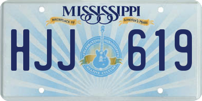 MS license plate HJJ619