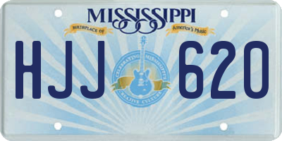 MS license plate HJJ620