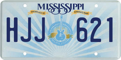 MS license plate HJJ621