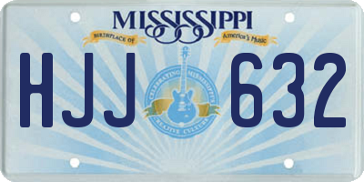 MS license plate HJJ632