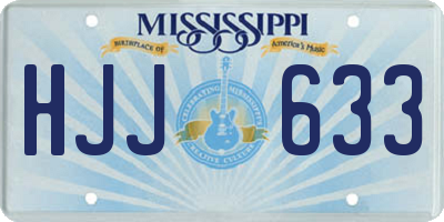 MS license plate HJJ633