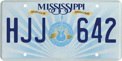 MS license plate HJJ642