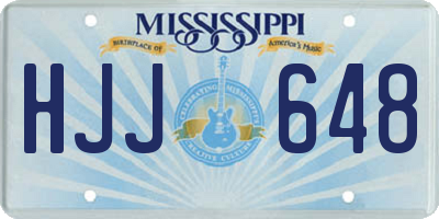 MS license plate HJJ648