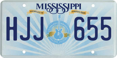 MS license plate HJJ655