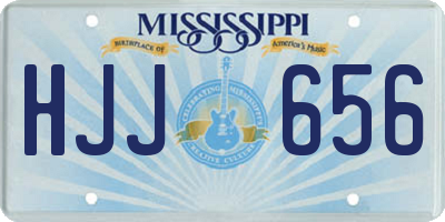 MS license plate HJJ656