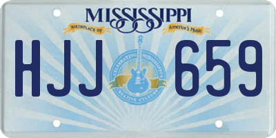 MS license plate HJJ659
