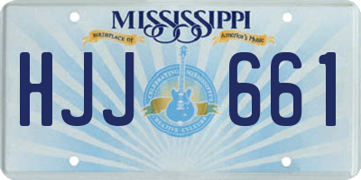 MS license plate HJJ661