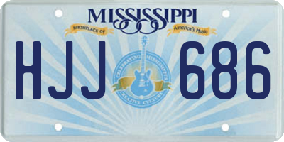MS license plate HJJ686