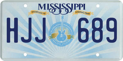 MS license plate HJJ689