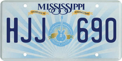 MS license plate HJJ690