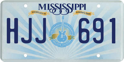 MS license plate HJJ691