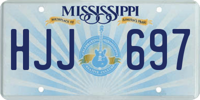 MS license plate HJJ697