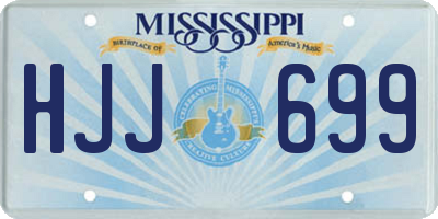 MS license plate HJJ699