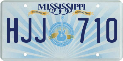MS license plate HJJ710