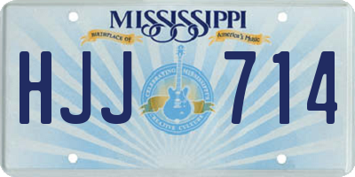 MS license plate HJJ714