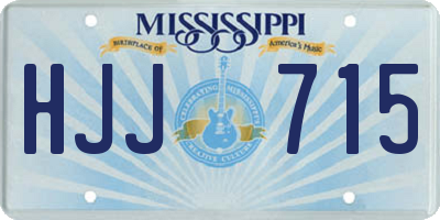 MS license plate HJJ715