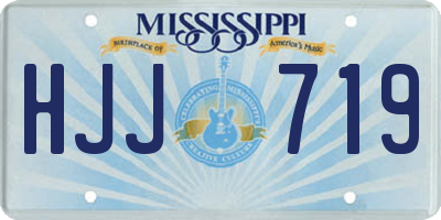 MS license plate HJJ719