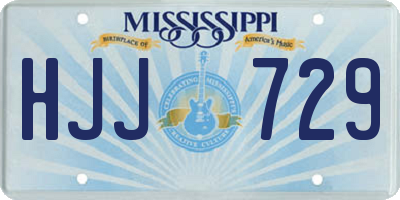 MS license plate HJJ729