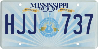 MS license plate HJJ737