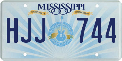 MS license plate HJJ744