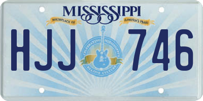 MS license plate HJJ746