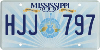 MS license plate HJJ797
