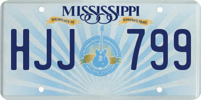 MS license plate HJJ799