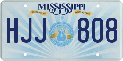 MS license plate HJJ808