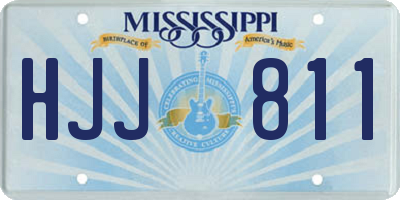 MS license plate HJJ811