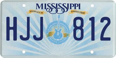 MS license plate HJJ812