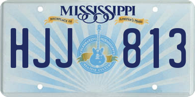MS license plate HJJ813