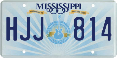 MS license plate HJJ814