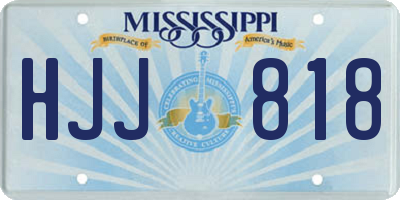 MS license plate HJJ818