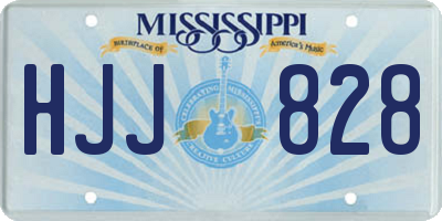 MS license plate HJJ828