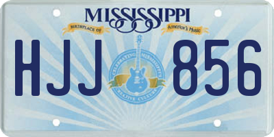 MS license plate HJJ856