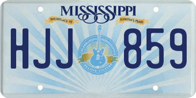MS license plate HJJ859