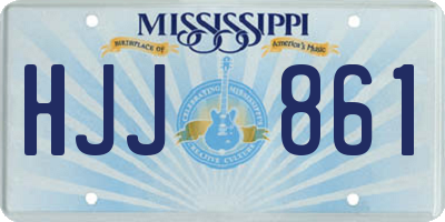 MS license plate HJJ861