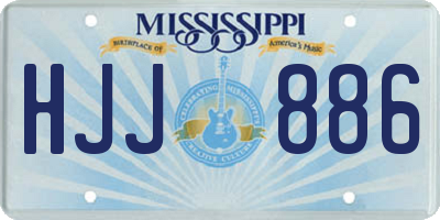 MS license plate HJJ886