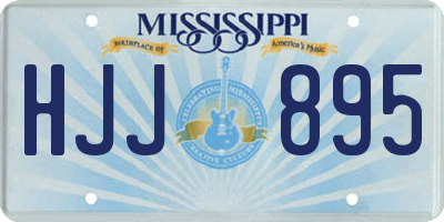 MS license plate HJJ895