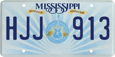 MS license plate HJJ913