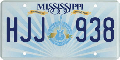 MS license plate HJJ938