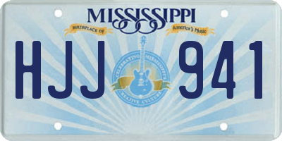 MS license plate HJJ941
