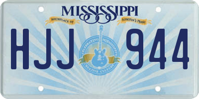 MS license plate HJJ944
