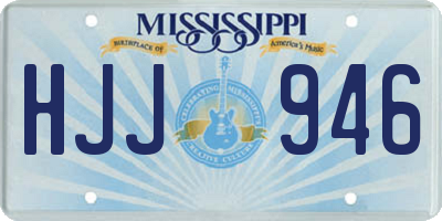 MS license plate HJJ946