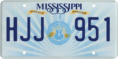 MS license plate HJJ951