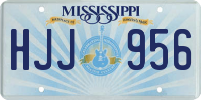 MS license plate HJJ956